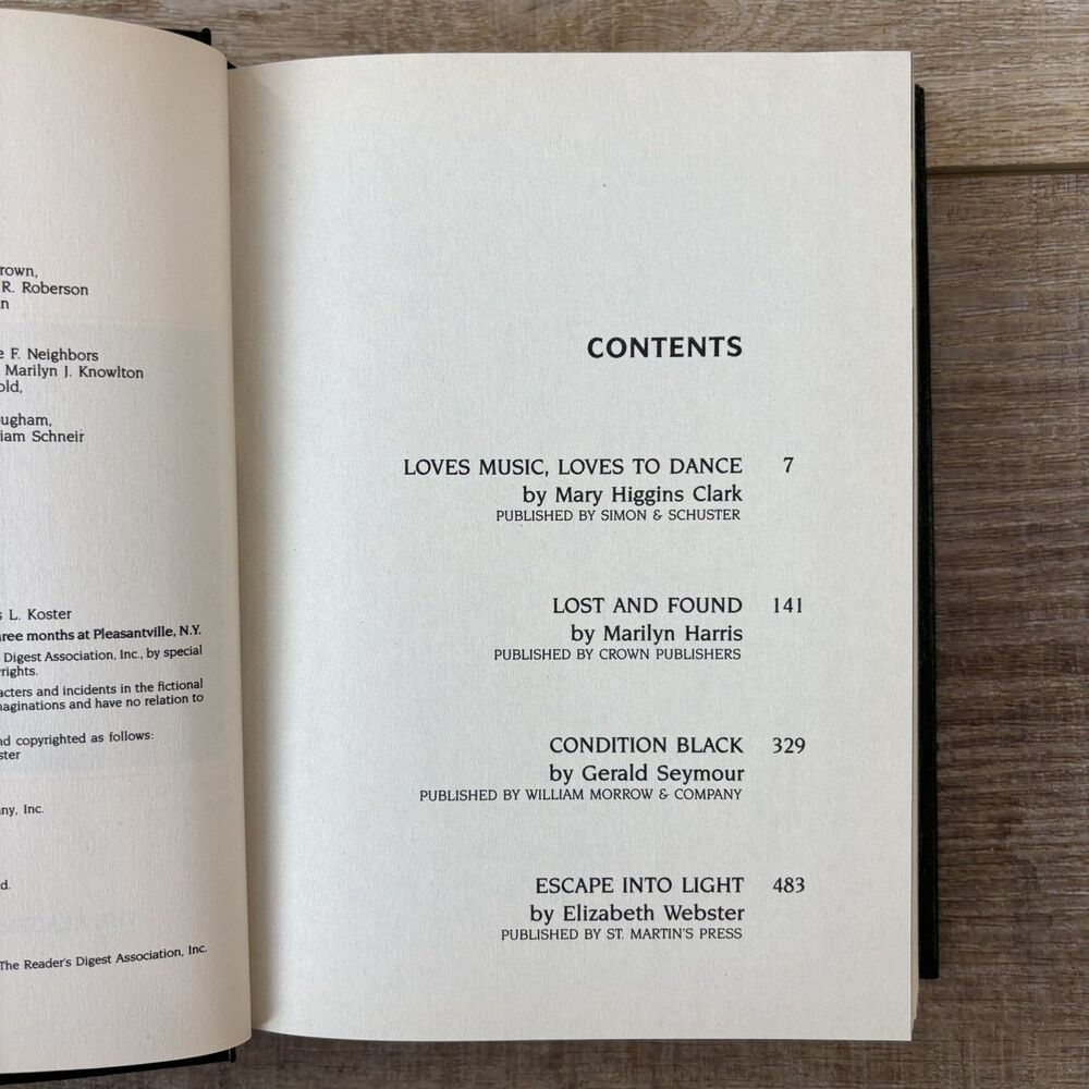 Readers Digest Condensed Books Volume 6 1991 Hardcover Office Home Decor Clark - Picture 13 of 14